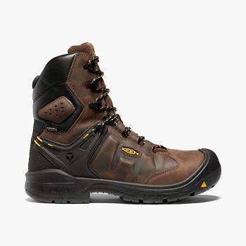 KEEN Férfi Dover 8" Waterproof Munkavédelmi Bakancs Barna